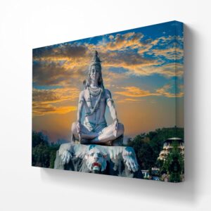 Ideas Creativas In-Cuadro Decorativo Para Sala Recamara o Comedor Canvas Dios Hindú Shiva-120 x 80...
