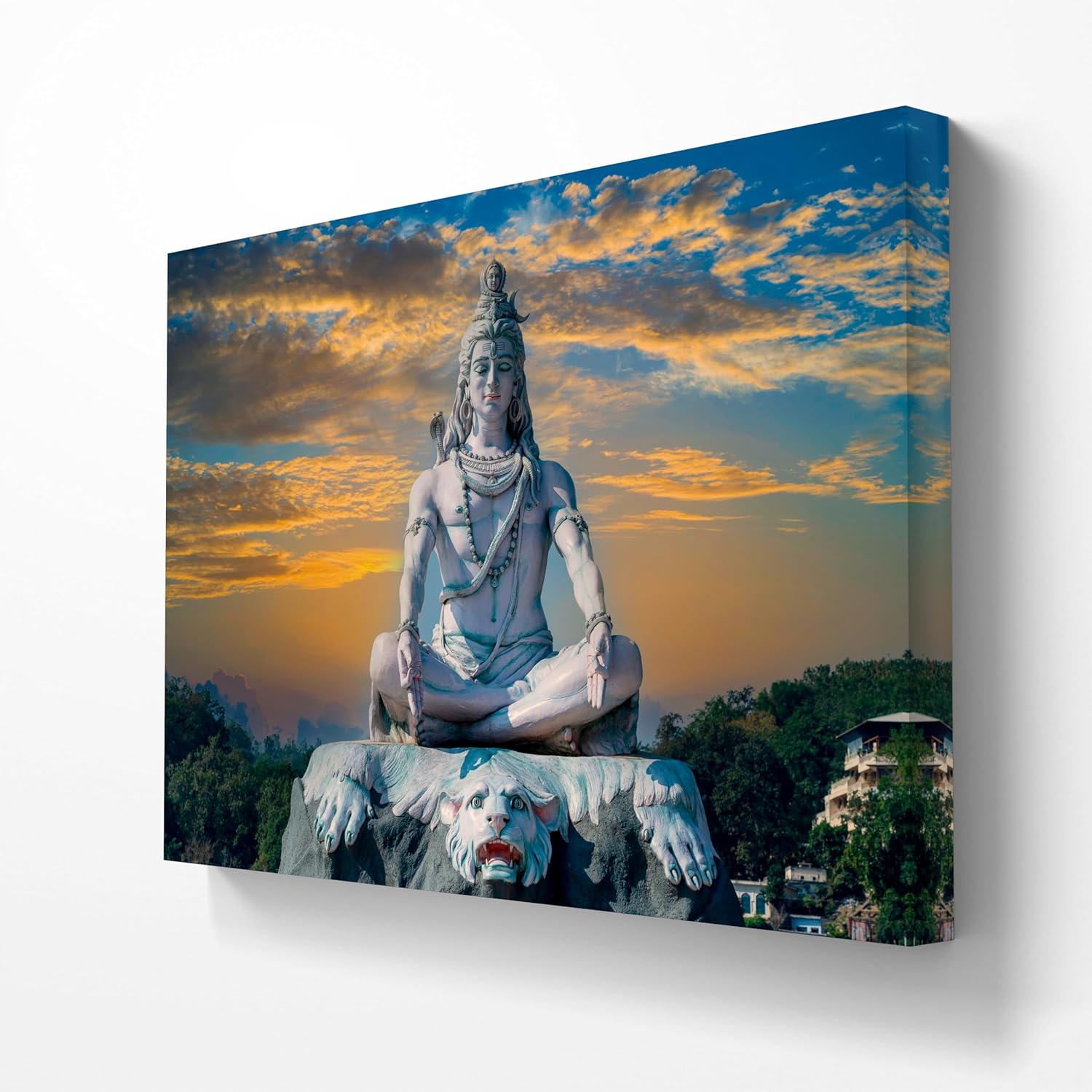 Ideas Creativas In-Cuadro Decorativo Para Sala Recamara o Comedor Canvas Dios HindĂș Shiva-120 x 80 cm