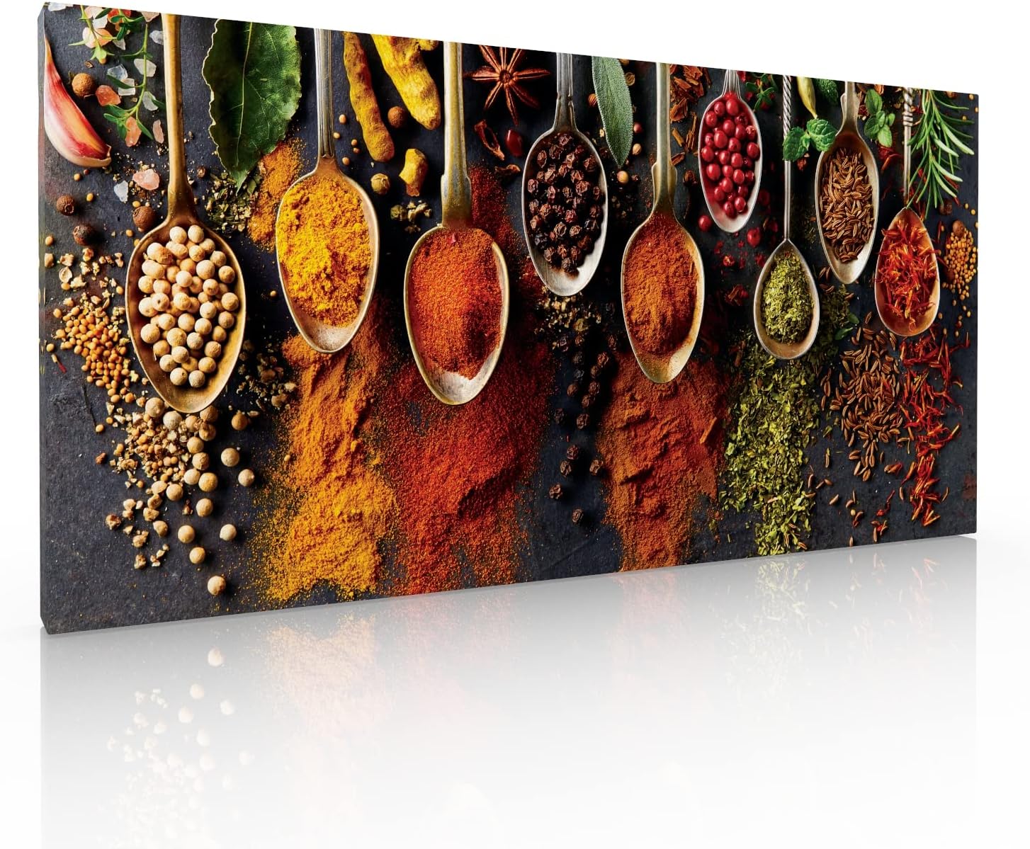 Cuadro Decorativo Moderno Canvas Para Comedor o Cocina Especias Y Cucharas