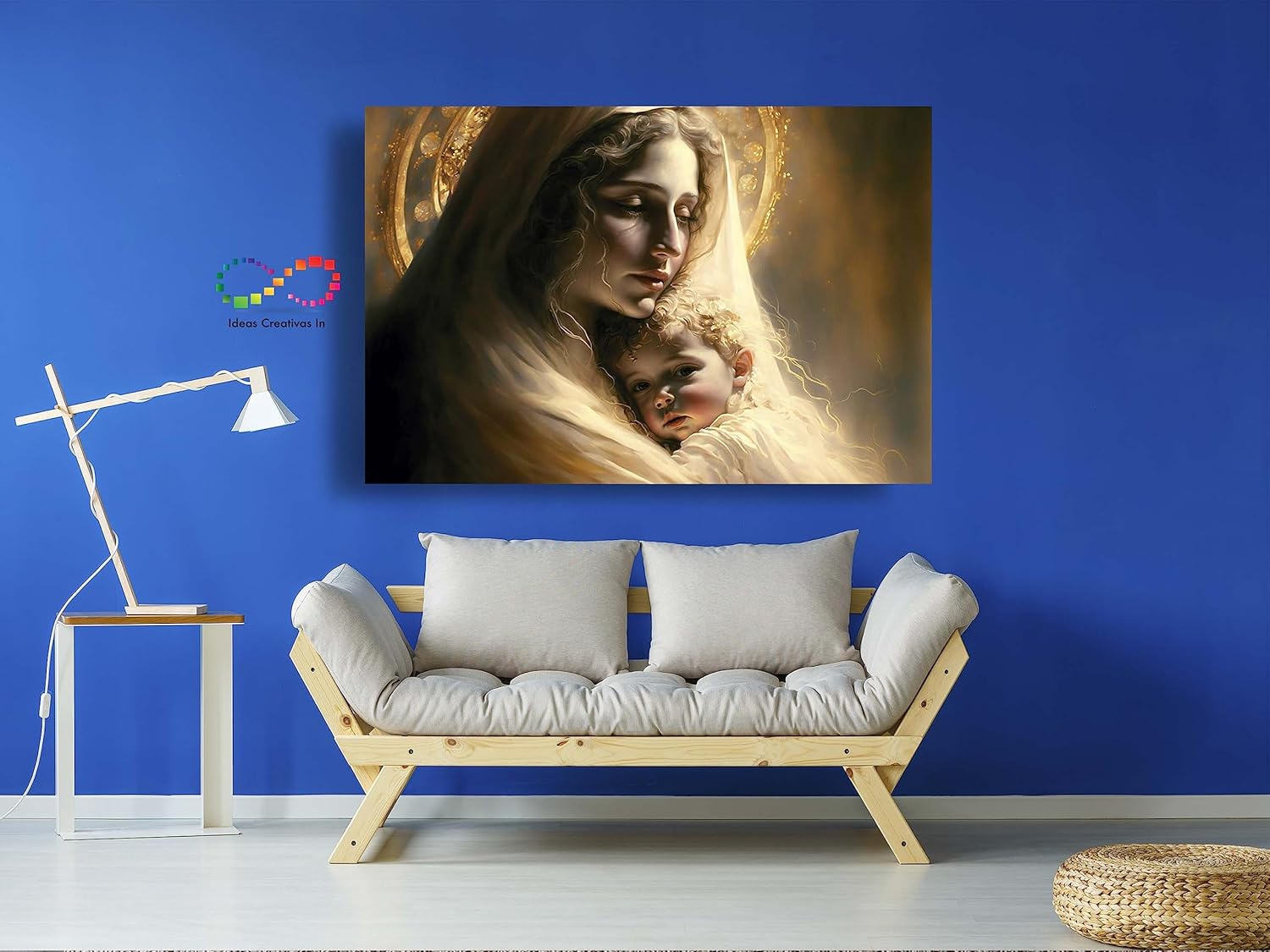 Ideas creativas in-Cuadro Decorativo Canvas Para Recamara Santísima Virgen- Calidad Galeria-Sublimacion-120 x 80 cm - Imagen 2