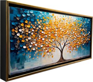 Ideas Creativas In-Cuadro Decorativo Canvas Con Marco Flotante Para Sala Recamara Oficina Arbol...