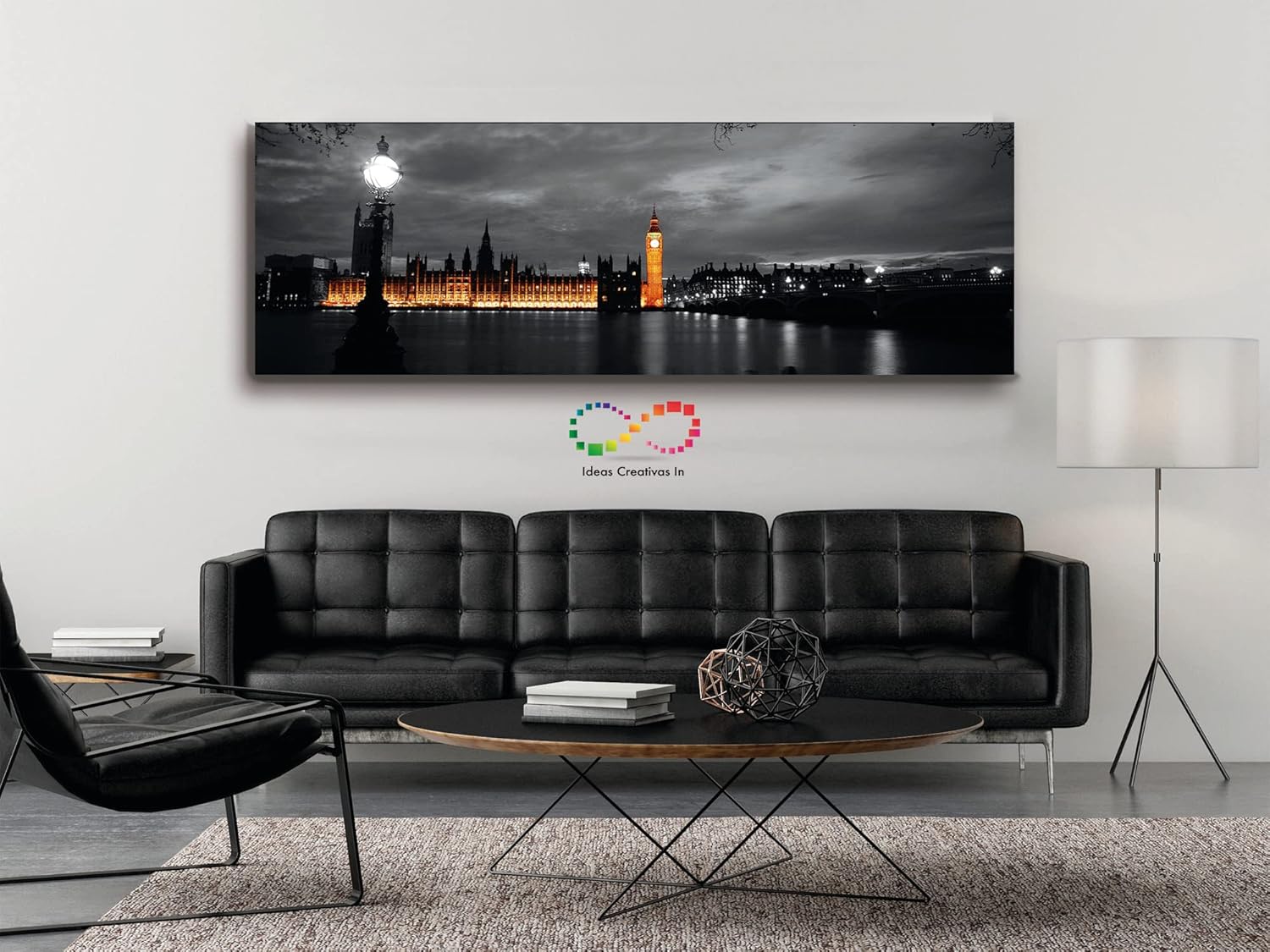 Ideas Creativas In Cuadro Decorativo PanorĂ¡mico Para Sala Recamara o Comedor Paisaje Palacio De Westminster Londres - Imagen 5