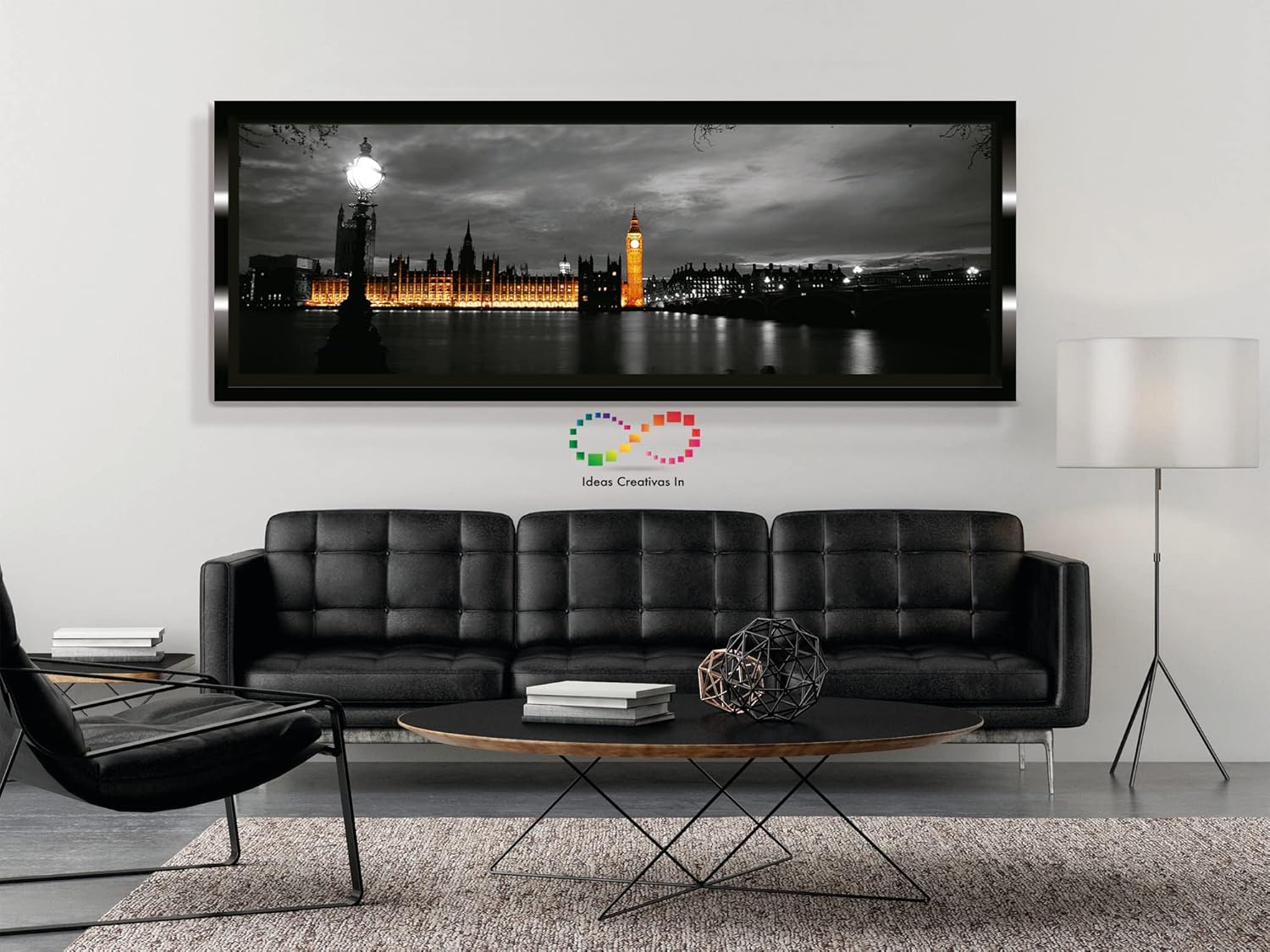 Ideas Creativas In Cuadro Decorativo PanorĂ¡mico Para Sala Recamara o Comedor Paisaje Palacio De Westminster Londres - Imagen 7