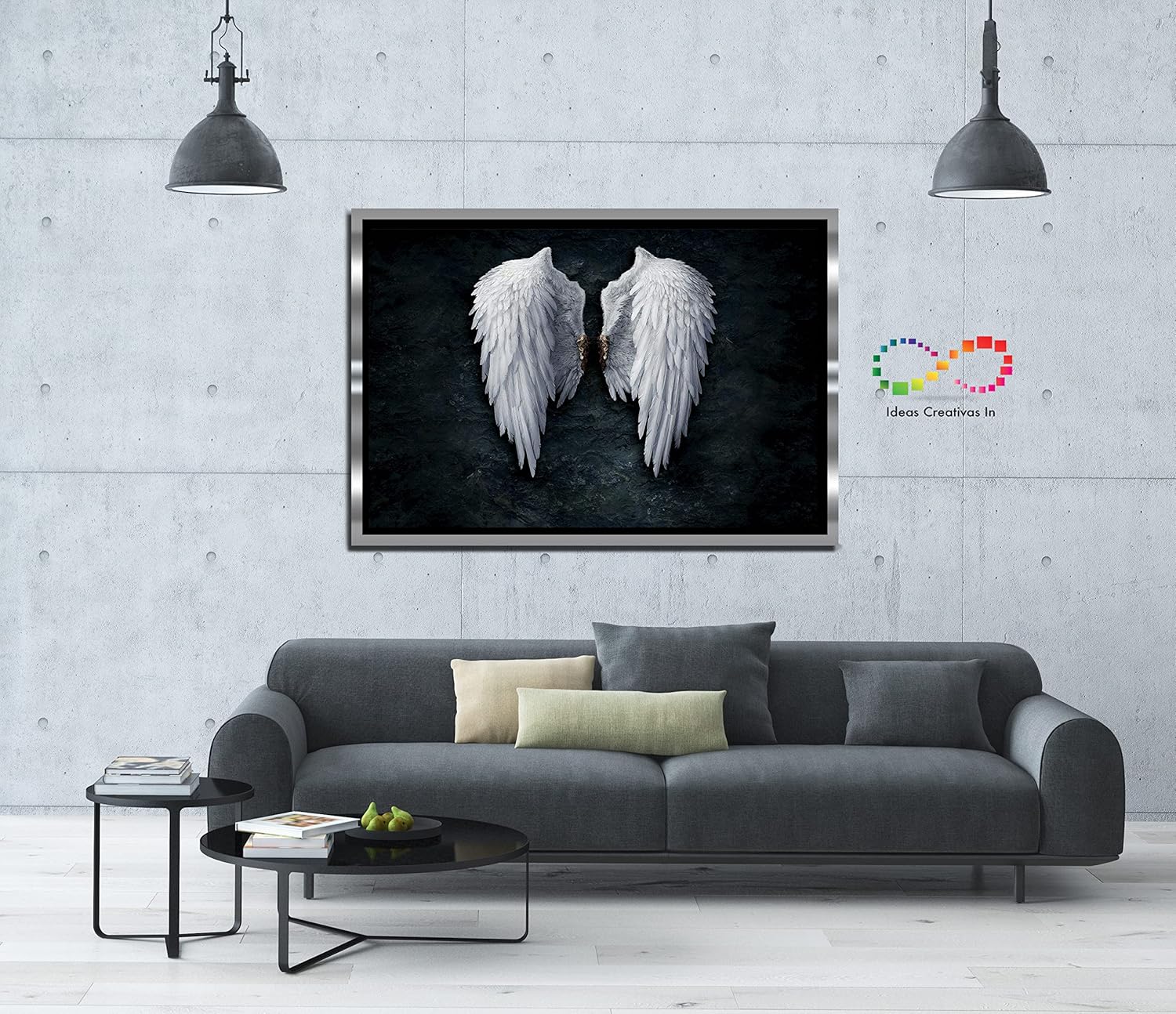 Cuadro Decorativo Para Sala Recamara o Comedor Canvas Alas de Angel - Imagen 6
