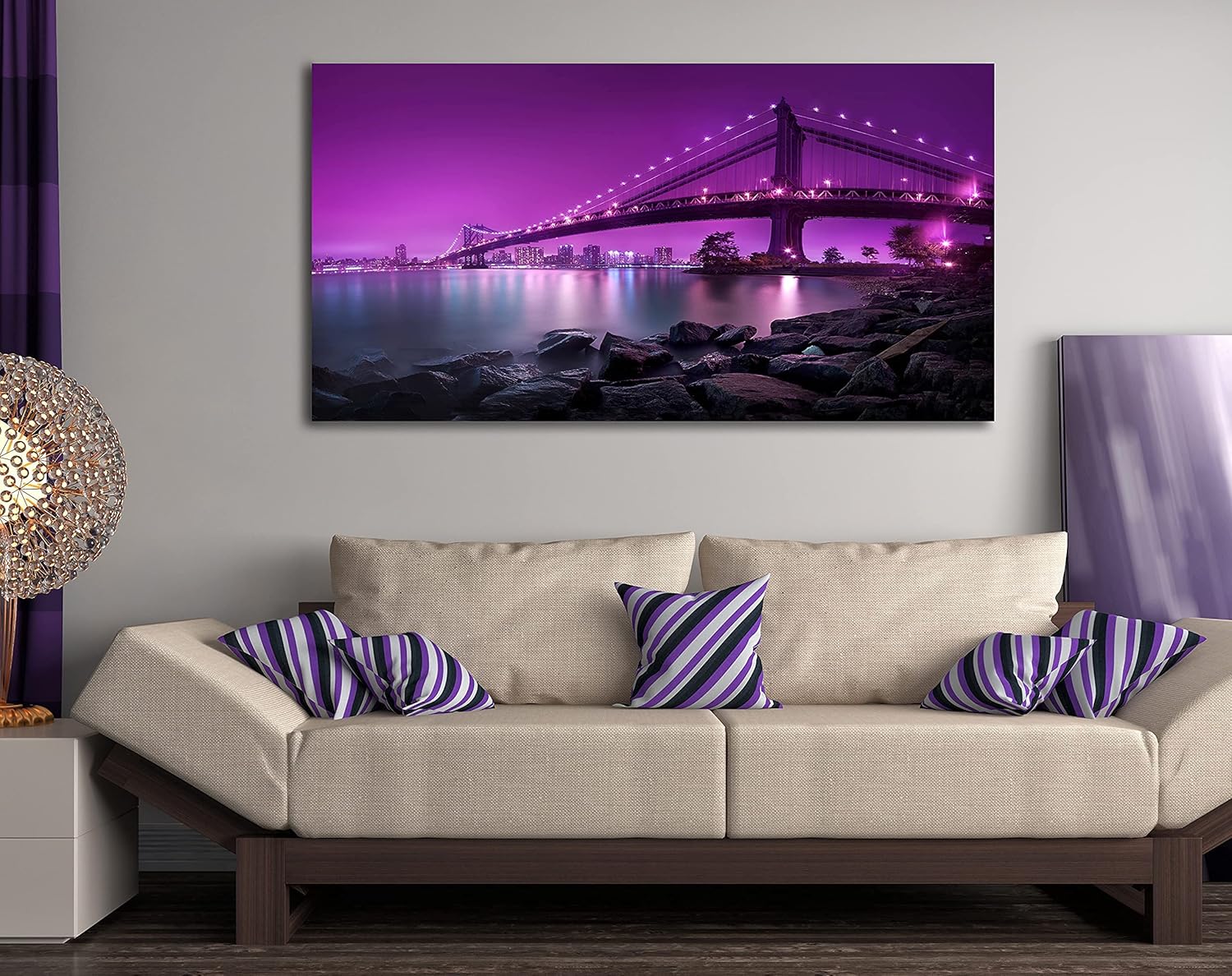 Cuadro decorativo moderno para sala recamara o comedor ciudad mágica - Imagen 8