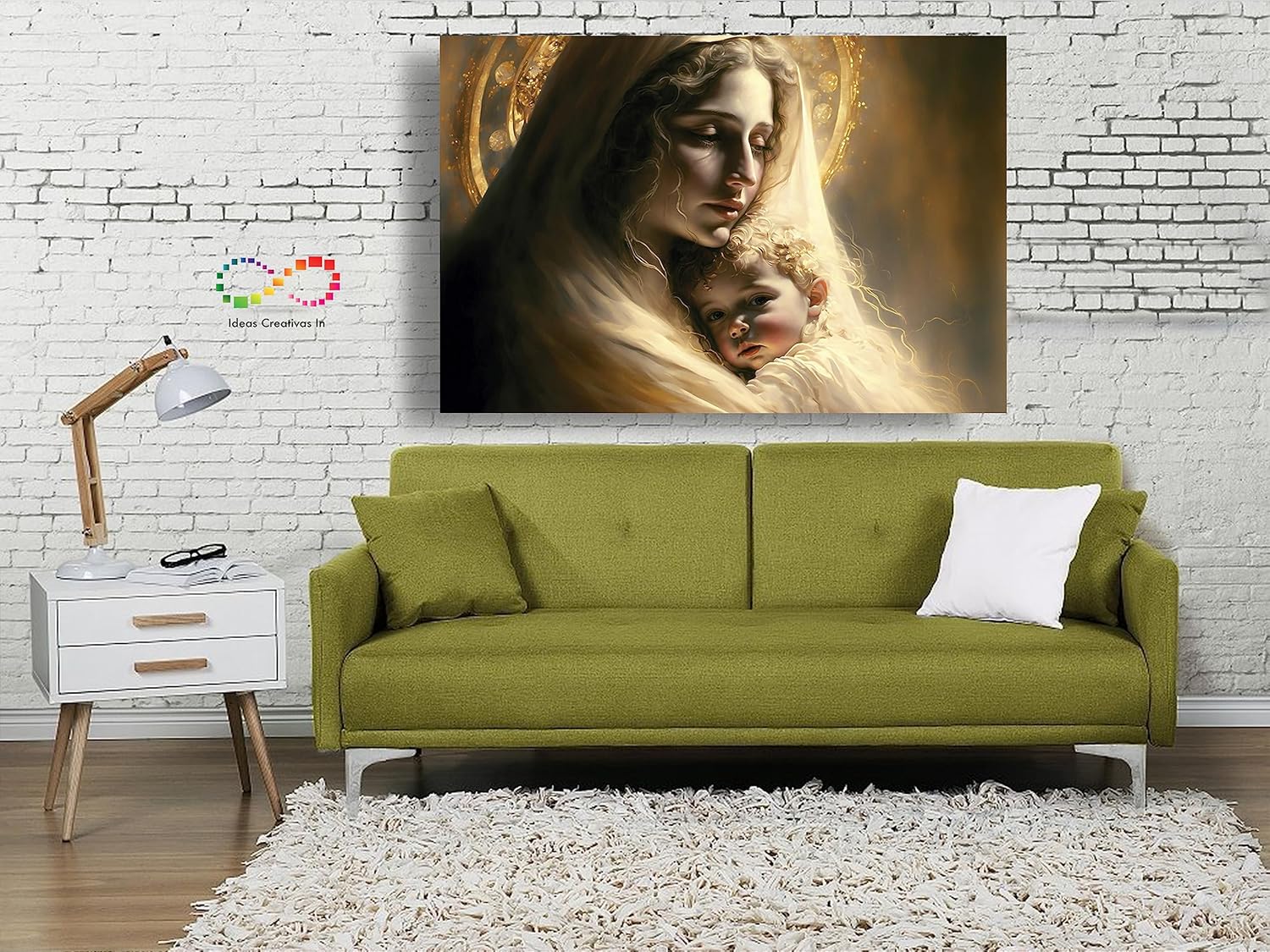 Ideas creativas in-Cuadro Decorativo Canvas Para Recamara Santísima Virgen- Calidad Galeria-Sublimacion-120 x 80 cm - Imagen 4